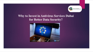 Invest in Antivirus Services Dubai for Better Data Security
