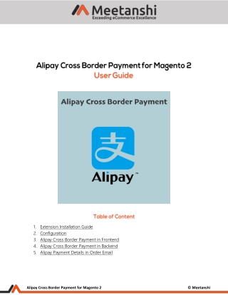 Magento 2 Alipay Integration