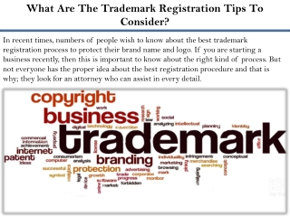 What Are The Trademark Registration Tips To Consider?