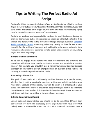 Tips to Writing The Perfect Radio Ad Script.docx