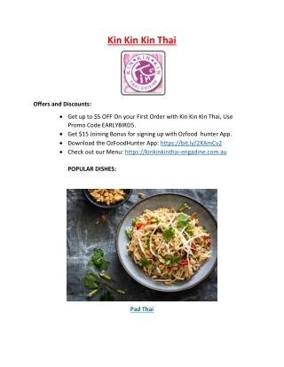 $5 Off - Kin Kin Kin Thai Takeaway Restaurant Engadine, NSW