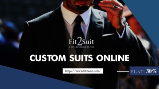 Custom Suits Online USA