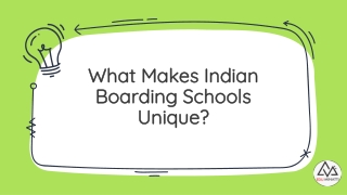 Indian Boarding schools unique