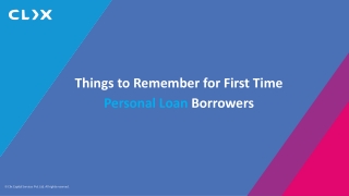 Things to Remember for First Time Personal Loan Borrowers