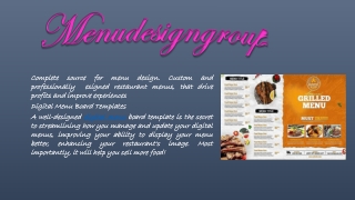 Menu Design