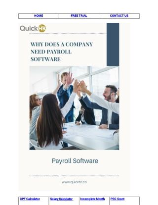 Why Does A Company Need Payroll Software