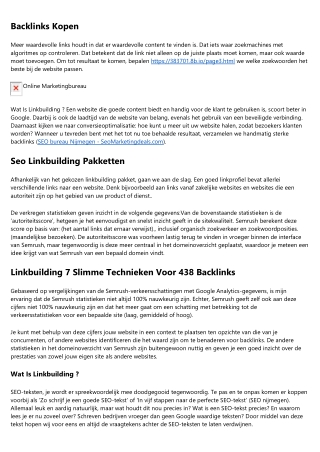 Backlinks Kopen