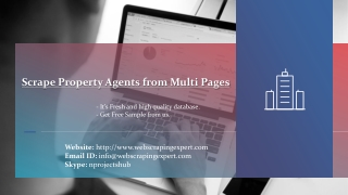 Scrape Property Agents from Multi Pages