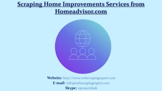 Scraping Home Improvements Services from Homeadvisor.com