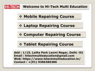 Laptop hardware repairing course  in Delhi