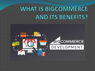 WHAT IS BIGCOMMERCE AND ITS BENEFITS1