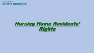 Nursing Home Resident's Rights