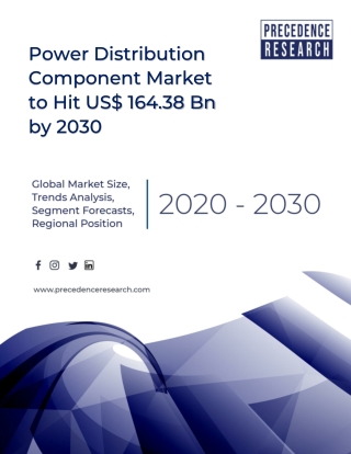 Power Distribution Component Market to Hit US$ 164.38 Bn by 2030