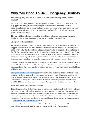 Why You Need To Call Emergency Dentists-converted