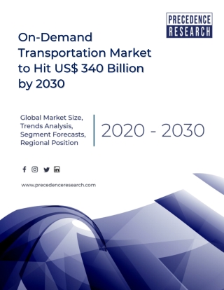 On-Demand Transportation Market Size to Reach US$ 340 Bn by 2030