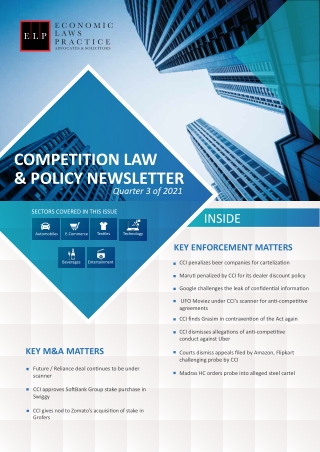 COMPETITION LAW  & POLICY NEWSLETTER