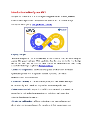 Introduction to DevOps on AWS