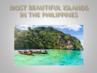 Most Beautiful Islands in the Phillippines