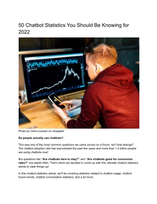 50 Chatbot Statistics You Should Be Knowing for 2022