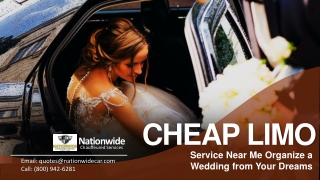 Cheap Limo Service Near Me Organize a Wedding from Your Dreams