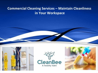 Commercial Cleaning Services – Maintain Cleanliness in Your Workspace