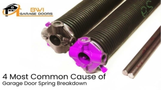 4 Most Common Cause of Garage Door Spring Breakdown