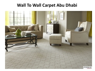 Wall To Wall Carpet Abu Dhabi