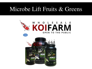 Microbe Lift Fruits & Greens