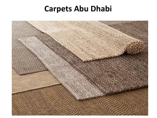 Carpets Abu Dhabi