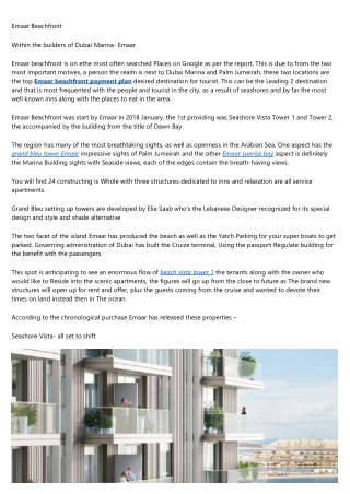 Beach Vista Tower 1