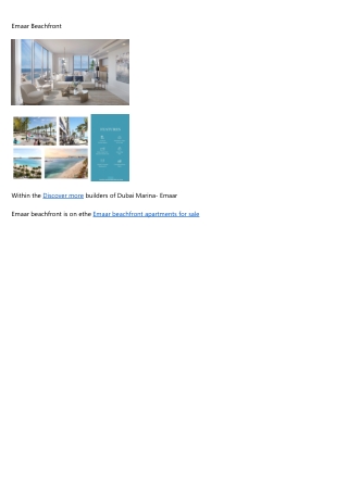 Emaar Sunrise Bay