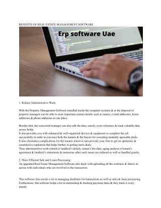 Erp software Uae