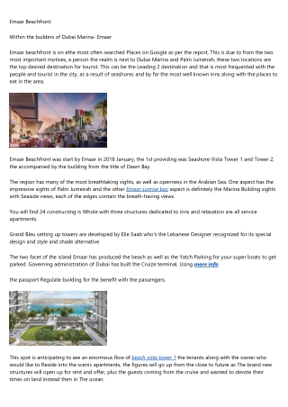 Emaar Hotel Dubai