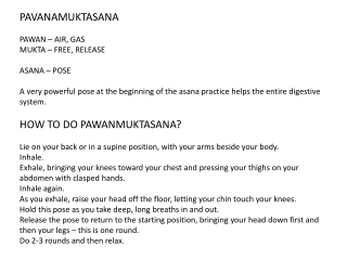 PAVANAMUKTASANA