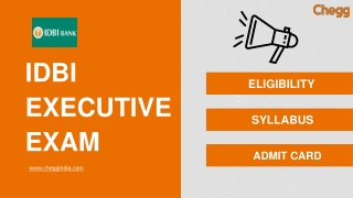 IDBI EXECUTIVE EXAM