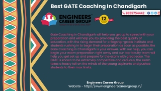 BEST GATE COACHING IN CHANDIGARH