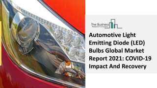 Automotive Light Emitting Diode (LED) Bulbs Market Key Insights, Industry 2030