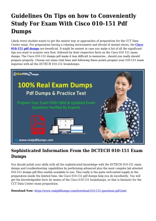 Sustainable 010-151 Dumps Pdf For Incredible Result