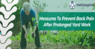 Measures to Prevent Back Pain After Prolonged Yard Work | Mehta Spine