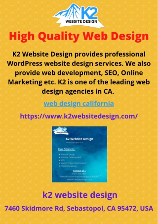 High Quality Web Design