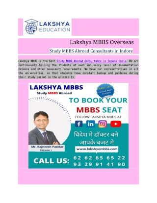 Study MBBS Abroad Consultants in Indore