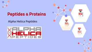 Best Place to Buy Peptides and Proteins Online - Alpha Helica Peptides