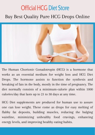 Buy Best Quality Pure HCG Drops Online For Weight Loss