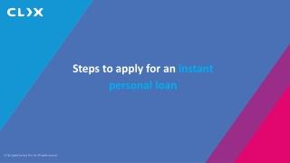 Steps to apply for an instant personal loan
