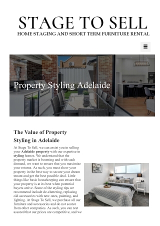 Property styling adelaide