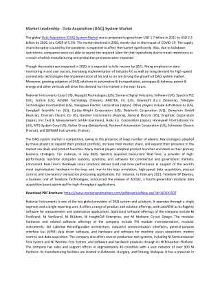 Data Acquisition (DAQ) System Market