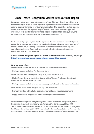 2021 Image Recognition Market Global Analysis Report