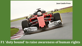 F1 ‘duty bound’ to raise awareness of human rights