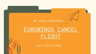 Refunds, Reimbursement, and Compensation: Eurowings