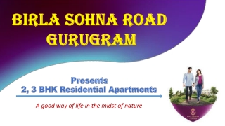 Birla Sohna Road Upcoming Residential Apartments in Gurugram